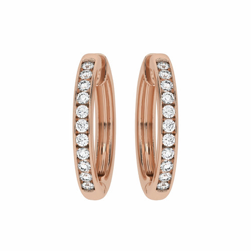 1 CT. Round Diamond Lab Created Eternity Hoop Earrings