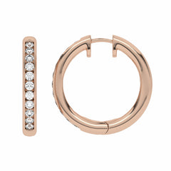 1 CT. Round Diamond Lab Created Eternity Hoop Earrings
