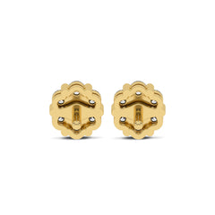 3/4 CT. Floral Cluster Lab Created Diamond Stud Earrings