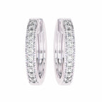 1/2 CT. Round Diamond Eternity Hoop Earrings