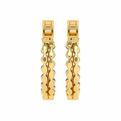 1 1/2 CT. Round Lab Created Diamond Double Row Hoop Earrings