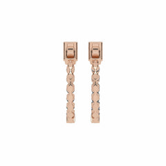 1 CT. Round Lab Created Diamond Inside Out Hoop Earrings