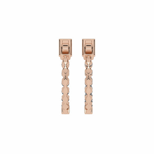 1 CT. Round Lab Created Diamond Inside Out Hoop Earrings
