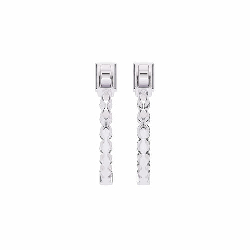 1 CT. Round Lab Created Diamond Inside Out Hoop Earrings