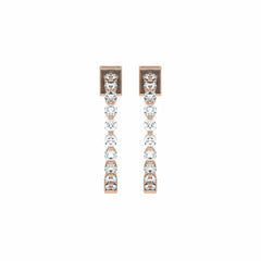 1 CT. Round Diamond Inside Out Hoop Earrings