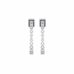 1 CT. Round Diamond Inside Out Hoop Earrings