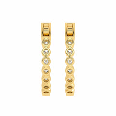 1 CT. Round Lab Created Diamond Eternity Hoop Earrings