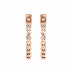 1 CT. Round Lab Created Diamond Eternity Hoop Earrings