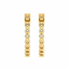 1 CT. Round Lab Created Diamond Eternity Hoop Earrings