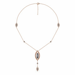 1 1/4 CT. Lab Created Round Diamond Studded Designer Y Necklace