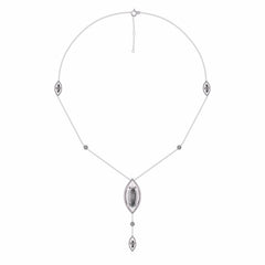 1 1/4 CT. Lab Created Round Diamond Studded Designer Y Necklace