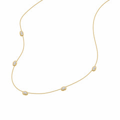 1/2 CT. Lab Created Round Diamond Studded Round Motifs Designer Necklace