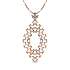 1 CT. Lab Created Diamond Studded Designer Pendant