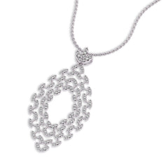 1 CT. Lab Created Diamond Studded Designer Pendant