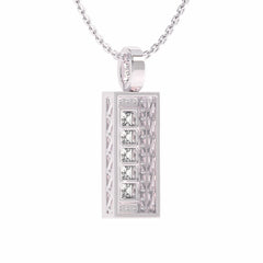 1 CT. Princess Cocktail Lab Created Diamond Vertical Bar Pendant