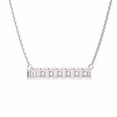 1 CT. Princess Diamond Bar Necklace