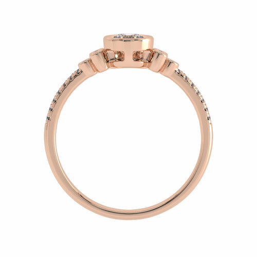 5/8 CT Vintage Lab Created Diamond Bridal Set