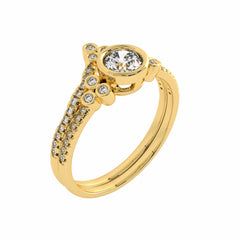 5/8 CT Vintage Bridal Set