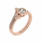 5/8 CT Vintage Lab Created Diamond Bridal Set