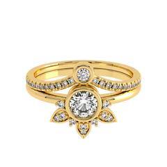 1/2 CT Vintage Lab Created Diamond Bridal Set