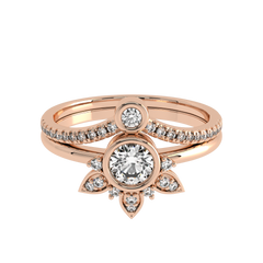 1/2 CT Vintage Lab Created Diamond Bridal Set