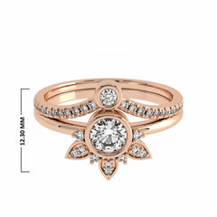 1/2 CT Vintage Bridal Set