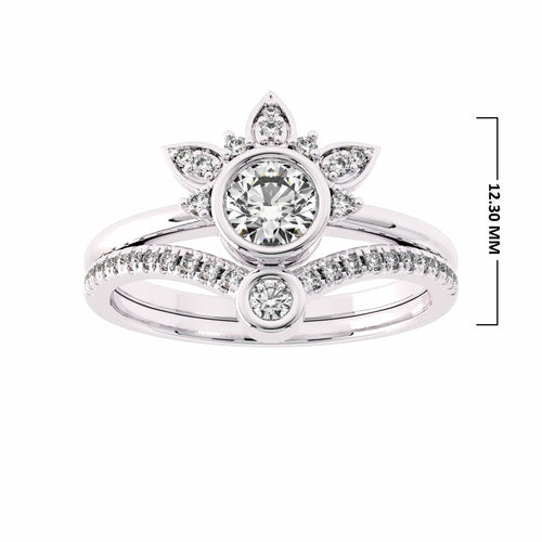 1/2 CT Vintage Bridal Set