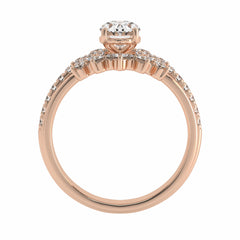 1 1/4 CT Lab Created Diamond Minimalist Bridal set