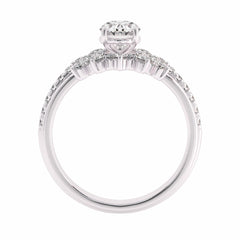 1 1/4 CT Lab Created Diamond Minimalist Bridal set