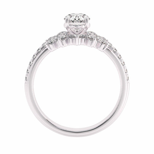 1 1/4 CT Lab Created Diamond Minimalist Bridal set