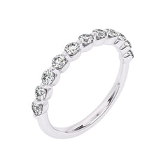 1/2 CT. Lab Created Diamond Single Row Half Eternity band