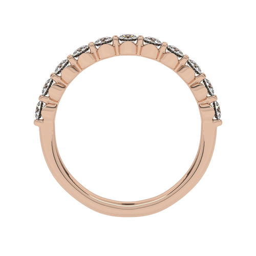 1/2 CT. Lab Created Diamond Single Row Half Eternity band