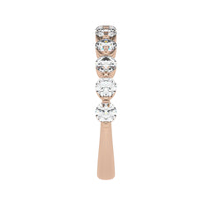 1 CT. Lab Created Diamond Single Row Half Eternity band