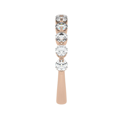 1 CT. Lab Created Diamond Single Row Half Eternity band