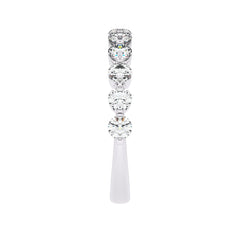1 CT. Lab Created Diamond Single Row Half Eternity band