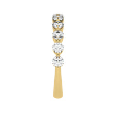 1 CT. Lab Created Diamond Single Row Half Eternity band
