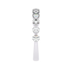 1 CT. Lab Created Diamond Single Row Half Eternity band