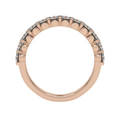 1 CT. Lab Created Diamond Double Row Half Eternity band