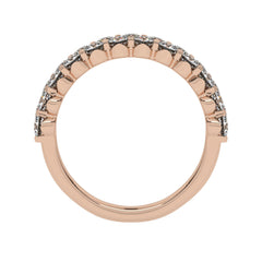 1 CT. Lab Created Diamond Double Row Half Eternity band