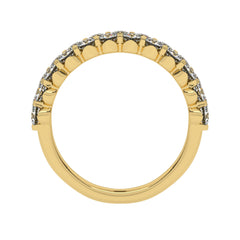 1 CT. Lab Created Diamond Double Row Half Eternity band