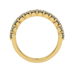 1 CT. Lab Created Diamond Double Row Half Eternity band