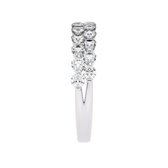 1 CT. Lab Created Diamond Double Row Half Eternity band