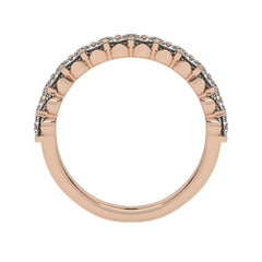 1 CT. Lab Created Diamond Double Row Half Eternity band