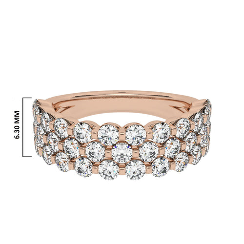 1/2 CT. Lab Created Diamond Single Row Half Eternity band