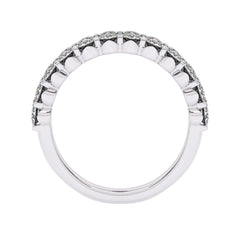 1 1/2 CT. Lab Created Diamond Tripple Row Half Eternity band