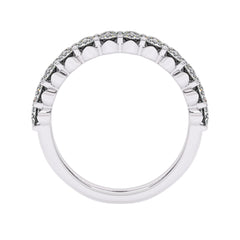 1 1/2 CT. Lab Created Diamond Tripple Row Half Eternity band