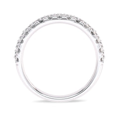 1 1/4 CT Double Row Lab Created Diamond Eternity Band Ring