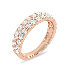 1 1/4 CT Double Row Lab Created Diamond Eternity Band Ring