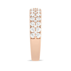1 1/4 CT Double Row Lab Created Diamond Eternity Band Ring