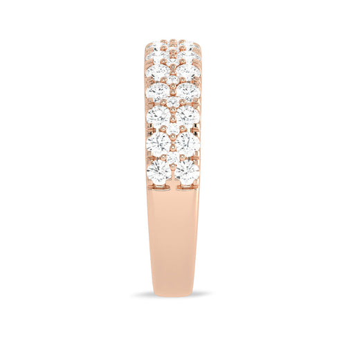 1 1/4 CT Double Row Lab Created Diamond Eternity Band Ring